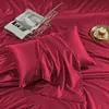 Juego de Dos Fundas de Almohada Lavables de Seda Helada de Verano 48X74Cm Fundas para Núcleos de Almohada Funda Interior para Núcleo de Almohada Pieza Única