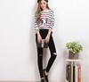 Ropa nueva de verano 2020 para mujer, talla grande, leggings con agujeros, ajustados, tipo lápiz, venta al por mayor de fábrica, básicos