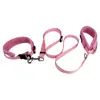 Set de Collar y Correa Reflectante de Malla para Mascotas, Collar de Espuma Cómodo para Perros, Correa para Paseo de Perros Pequeños y Medianos