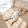Bibi Bay Ropa Infantil Anyang Saco de Dormir Infantil Bebé Clase a Estilo Primavera y Otoño Gasa Piernas Divididas Algodón de Bambú Delantero Cuatro Trasero Cuatro