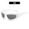 Nuevas gafas de sol huecas Y2K europeas y americanas, estilo futurista transfronterizo, gafas de sol para celebridades de Internet, gafas para deportes al aire libre y equitación.