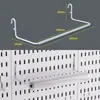 Accesorios para Tablero Perforado Ganchos Decorativos Ranura Larga Estante de Almacenamiento Universal Montaje en Pared Sin Taladro Estante de Exhibición de Almacenamiento de Escritorio
