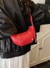Bolsas Femininas Nicho da Moda 2025 Nova Bolsa Transversal Versátil Popular Bolsa de Ombro Axilar Corno