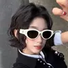 Gafas de Sol Blancas para Mujer 2025 Nuevas Retro Ojo de Gato Viaje a la Costa Foto Anti-UV Gafas de Sol para Miopía
