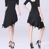 Saia de dança latina Novo estilo de roupa de prática Saia feminina adulta Saia com franjas Roupa íntima Competição Dança Performance Roupas
