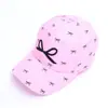 Nuevo sombrero de protección solar para niñas estilo japonés para comercio exterior, gorra de bebé primavera-verano con lazo estampado dulce, gorra de béisbol para niños