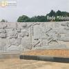 Escultura de pedra relevo jade branco figura parede pendurada flores e plantas relevo escultura de parede de fundo pendurado j parede paisagem escultura de pedra