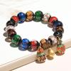 Pulsera de esmalte de color gris fragante para mujer, cinnabar, golondrina, bestia dorada, Wen, cuentas para jugar a Buda, puesto de venta de joyas en lugar escénico de Beijing, venta al por mayor