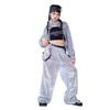 Traje de moda hip-hop infantil jaqueta de lantejoulas brilhante jazz dança tambor hip-hop moda passarela traje equipe traje