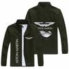 Jaqueta casual masculina de primavera e outono para comércio exterior europeu e americano com estampa de logo de carro Jaqueta cardigan esportiva masculina de cor sólida da moda de rua