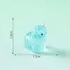 Paisaje en miniatura, creativo, que brilla en la oscuridad, lindas figuras de alpaca, decoraciones para casas de muñecas DIY, accesorios de bolsa sorpresa, pequeños adornos de escritorio