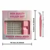 Kit de Cílios Postiços Transfronteiriço com Grande Capacidade, Cílios Postiços Diagonais com Fluxo de Ar Fresco, Confortáveis nos Olhos, Leves e Suaves, Redutor de Idade