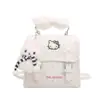 Mochila com laço de bolinhas, novo design estilo coreano, mochila pequena com visual jovem e elegante, bolsa de ombro e bolsa transversal multifuncional