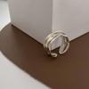 Anillo irregular de alta gama con diseño de nicho de estilo coreano para mujer, anillo de pareja distintivo de lujo ligero 2022, nuevo y de moda