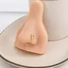 Cross-border europeu e americano avançado senso 26 letras em forma de U diamante nariz unha feminino nicho design senso simples não-perfurante nariz clipe