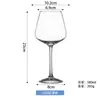 Taça de Vinho Preta Estilo Gravata Borboleta de Luxo Leve, Copo de Cristal para Restaurante, Taça para Harmonização de Casamento, Taça de Champagne Preta e Vermelha para Uso Doméstico