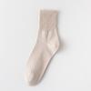 Calcetines de Algodón Puro para Mujer, Calcetines de Media Caña Sin Costuras para Otoño e Invierno, Calcetines de Algodón Anti-Pilling, Calcetines de Media Caña Versátiles y Casuales de Color Sólido para Mujer, Venta al por Mayor y al por Menor