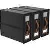 Amazon Caja de Almacenamiento Plegable de Tela Oxford de Cuatro Piezas para Sábanas con Cremallera Ventana Visible Gran Capacidad Portátil