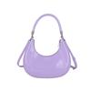2025 Verão Nova Bolsa Meia-Lua Design Nicho Bolsa de Axila Bolsa de Ombro Texturizada Feminina Estilo Coreano Moda Bolsa Transversal Feminina