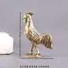 Adornos de Gallo de Latón, Decoraciones de Pollo del Zodiaco de los Doce Animales, Decoraciones para el Hogar y la Oficina, Manualidades, Adornos de Mascota de Té de Cobre Puro