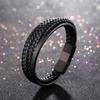 Comercio electrónico transfronterizo para pulsera de cuero de acero inoxidable tejida multicapa pulsera de cuero de cuerda de cuero para hombre Europa y Estados Unidos