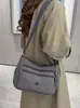 Bolsa al por mayor con múltiples compartimentos para mujer, primavera, gran capacidad, tela de nailon, bolsa para madre, bandolera para mediana edad y ancianos, bolso de hombro casual