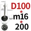 Varilla Niquelada Taza de Pie de Nylon Tornillo Accesorios de Perfil de Aluminio Soporte de Pie de Ajuste Direccional Tornillo para Piso M8-M24