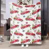 Manta de franela superventas transfronteriza de Amazon, exclusiva para comercio exterior, con felpa estampada delicada, conveniente para el hogar y los viajes, y proporciona calidez