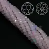 Suministro directo de fábrica 2/3/4 mm Jade Porcelana Bolas de 32 caras material para ensartar a mano cuentas de cristal cuentas de esquina multicorte