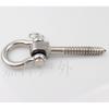 Saco de Boxeo Hamaca Silla Colgante Gancho de Tornillo de Madera Anillo Colgante de Soporte de Carga de Acero Inoxidable Gancho para Columpio