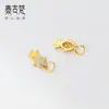 Colgante de pez dorado pequeño bañado en oro de plata de ley 925, accesorio de pulsera microincrustado finamente elaborado, accesorio de material de cuerda trenzada hecho a mano Q0107