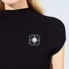 Broche Cruz Flor de Corte Retro Europeo y Americano, Elegante Accesorio de Broche de Perlas, Elegante Pin para Abrigo y Suéter