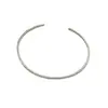 Estilo Ins Coreano Nueva Moda Joyería de Mano Pulsera de Plata de Ley S925 Textura Simple Apilada con Mujeres de Alta Gama