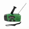 Radio de Manivela de Emergencia, Radio Meteorológica Portátil, Alimentada por Energía Solar, con Función de Alarma SOS
