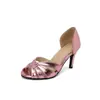 Zapatos de mujer de talla grande transfronterizos, sandalias de tacón alto peep-toe de verano, suministro de comercio exterior