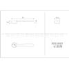 Cuchara medidora de polvo medicinal de mango corto FF11015, cuchara medidora de azúcar blanca de 1 ml y 0,5 g, cuchara para condimentos [venta directa de fábrica]