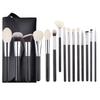 Set de 15 brochas de maquillaje transfronterizo juego completo de pelo suave brocha para polvo sombra de ojos herramientas de belleza outlet de fábrica
