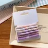 Elásticos de Cabelo Básicos Espessos para Crianças e Adultos para Rabos de Cavalo, Tamanho Grande, Elásticos que Não Danificam o Cabelo, Embalagem em Cartão com Série de Cores, Elásticos de Cabelo para Exportação