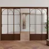 Nueva Puerta Plegable de Cocina Balcón Dormitorio Sala de Estar Aleación de Aluminio Puerta Corredera Baño Mampara de Cristal Puerta Corredera