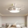 [Uau] Ventilador de Teto Moderno e Simples 2025 Novo Ventilador de Alto Vento Silencioso Luz Integrada Moderna