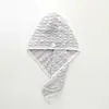 Nuevo Gorro de Ducha de Terciopelo de Bambú con Borde Ondulado de una Sola Capa de Terciopelo Coral Suave Absorbente Turbante para Adultos Hogareño Color Caramelo