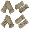 Guantes de dedo para hombre y mujer gamuza lana artificial imitación piel un guantes de dedo cálidos de moda al por mayor