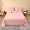 Sábana de Algodón Cepillado Clase A, Compra Individual, 100% Algodón, Cubrecama Gris para Dormitorio, Juego de Tres Piezas, Estilo Sábana Ajustable, Cama Individual