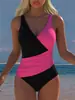 2027 Novo Maiô de Peça Única com Estampas Múltiplas Transfronteiriças para Mulheres, Praia Casual Sexy de Alta Qualidade Europeu e Americano