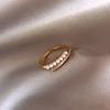 Anillo Abierto de Conejo con Baño de Oro Real Incrustado de Diamantes Moda Elegante Sentido del Diseño Anillo de Lujo Ligero Pulsera Personalizada de Alto Grado