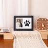 Marco de Fotos Conmemorativo Huella de Pata de Mascota Mesa Perro Gato Huella Hecho a Mano DIY Regalo Plataforma de Impresión Gratuita Marco de Fotos Huella de Mano