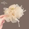 Pinza para el Cabello Floral de Perlas Estilo Coreano Suave 2026 Nuevo para Mujer, Accesorio para el Cabello de Alta Gama para la Parte Posterior de la Cabeza, Pinza de Garra Elegante