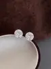 Aretes Redondos de Plata Esterlina 925 2025 Nuevos Aretes de Círculo de Moda Aretes de Diamante de Zirconia para Mujer Aretes Versátiles