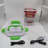 Lancheira Elétrica para Uso no Carro e em Casa, Lancheira Autaquecente sem Água, Lancheira Térmica Portátil com Revestimento de Aço Inoxidável