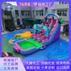 Console de Jogo Colorido Piscina Inflável Escorregador Aluguel para Festa